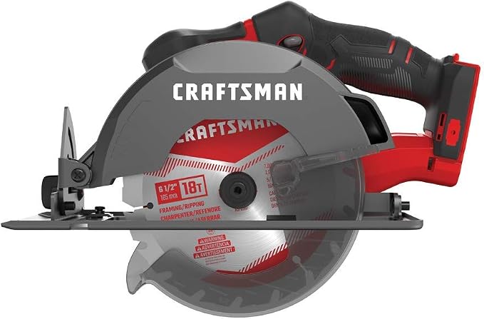Craftsman CMCS500BR 20V Variable Speed Lithium-Ion 6-1/2 in. Cordless Circular Saw (Tool Only) (Renewed)