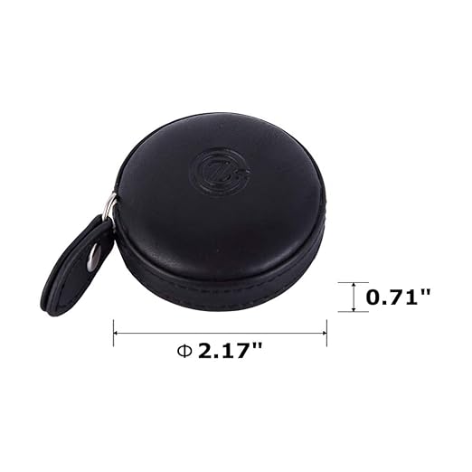 Sewing Tape Measure, Medical Body Cloth Tailor Craft Dieting Measuring Tape, 60 Inch/1.5M Dual Sided Retractable Ruler with Push Button Round(1 Pack, Black)