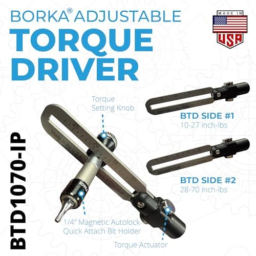Torque Driver Kit – Optics Care Edition: Adjustable Torque Wrench with Professional Lens Cleaning Kit, S2 Bits & Cordura Pouch – Precision Instrument Maintenance Set