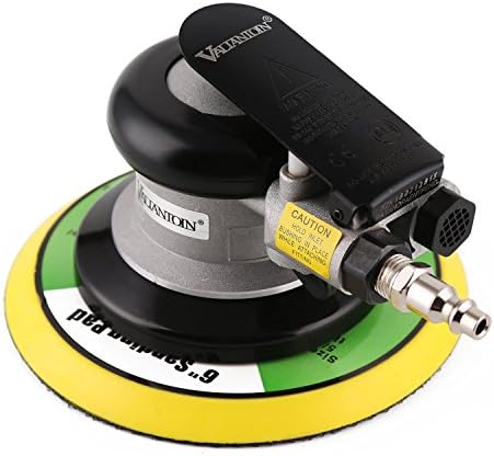 Professional Air Random Orbital Palm Sander 6-inch Heavy Duty Dual Action Pneumatic Sander with 1PC Plate