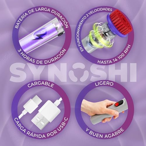 SYNOSHI PRO Electric Spin Scrubber Cordless Cleaning Bathroom Scrubber