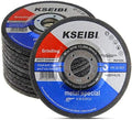 KSEIBI 651006 Grinding Wheels 10-Pack, Aluminum Oxide Discs for Metal & Stainless Steel, 4-1/2" x 1/4" x 7/8", Aggressive Grinding for Angle Grinders, Depressed Center Design