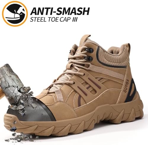 Steel Toe Boots for Men Work Indestructible Safety Boots