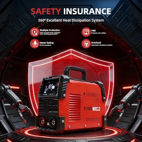 165A Stick Welder, Portable Welding Machine, IGBT Inverter ARC Weldr 110/220V Dual Voltage Hot Start ARC Force, Large LED Display MMA/Lift TIG Welder for 1/16" to 1-8" Rod