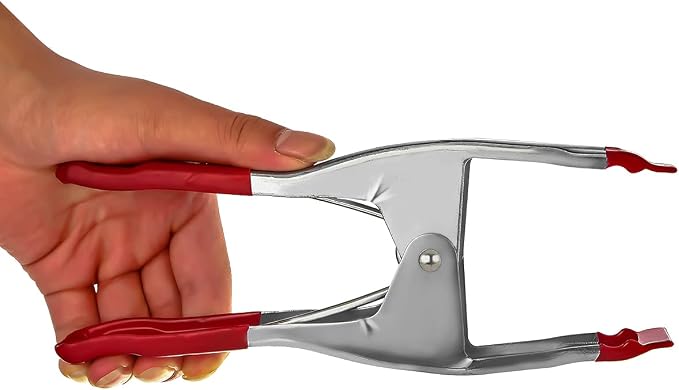 Set of 24-9-Inch Metal Spring Clamp with Red Tip