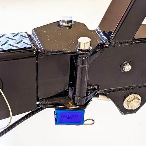 PACLOCK's 80-Series Trailer Hitch Lock, Standard Rekeyable (SR), 600" Pin, One Lock Keyed to a Number U-Pick! w/ 2 Keys, Blue