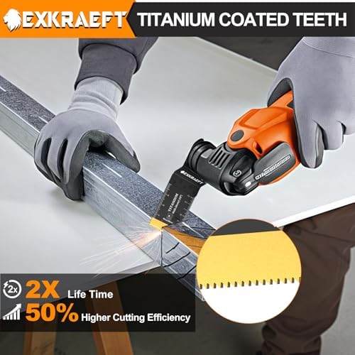 55 PCS Titanium and High-Carbon Steel Oscillating Saw Blades