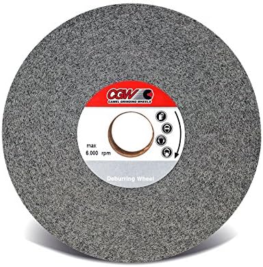 6" X 1" X 1" 9FS Fine Convolute Deburring Wheel Silicon Carbide Abrasive CGW Made in Italy