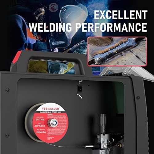 YESWELDER Flux Core Gasless MIG Welding Wire, E71T-GS Mild Carbon Steel