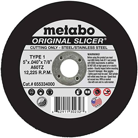 Metabo Slicer Cut Off Wheel 5" X .040" Pkg = 50