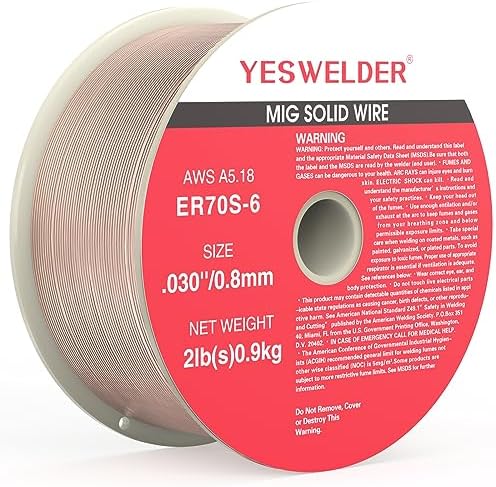 YESWELDER ER70S-6 MIG Wire, Solid Carbon Steel