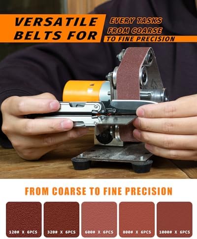 Mini Belt Sander, Electric Small Sander Knife Sharpener, 5"x6.8"x5.5"