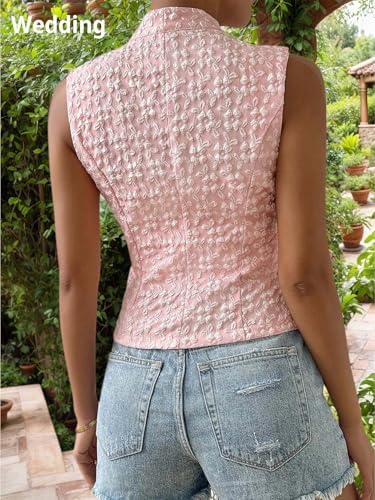Mina Self Women's Sleeveless Sweater Vest,Knit Stretchy Dressy Casual Top