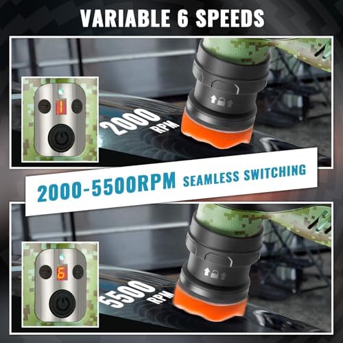 BATOCA S5 Cordless Mini Car Polisher Buffer Sander Rotary & Dual Action