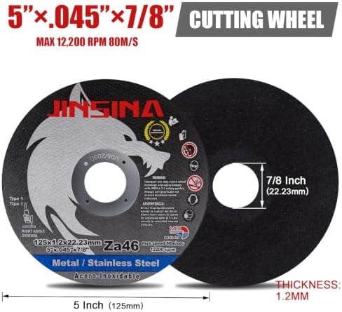 5" Cut Off Wheels 27PCS, Metal and Stainless Steel Cutting Wheel