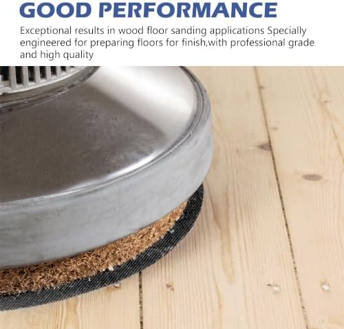HUAALIUCHE 20" Sanding Screen Discs - Mesh Floor Sanding Screen - Black Silicon Carbide - for Wood Floors (10 Pack, 60 Grit)