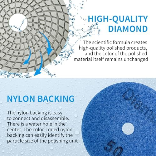Diamond Polishing Pads Set 4 Inch Tile Wet Dry Polishing Pads Kit