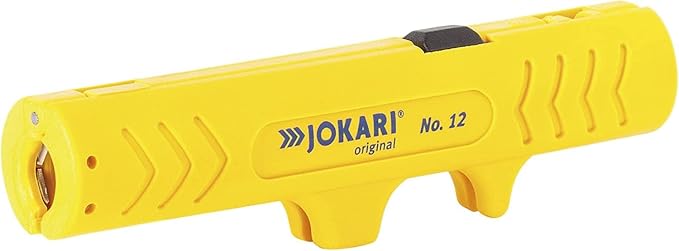 Jokari 490107 Cable Processing Kit with Cable Knife No. 28, Cable Stripper No. 12 and Super 4 Plus Wire Stripper for Round Cables Diameter 8-28 mm