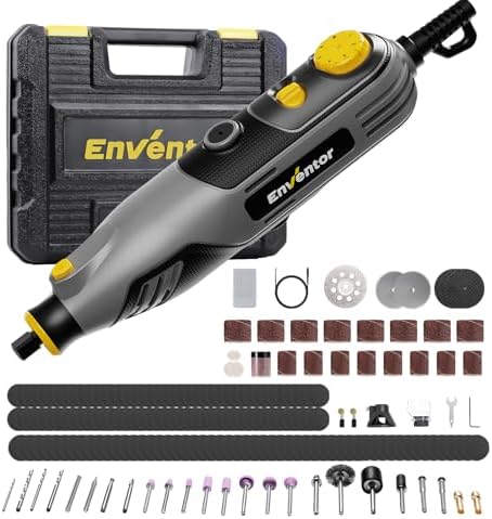 Enventor Rotary Tool with 204-Piece Accessory Kit, 130 W, Corded