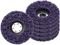 6Pcs 4.5"x7/8"(Arbor) Paint Stripper Disc for Angle Grinder Purple