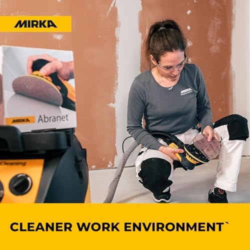 Mirka Abranet Sanding Mesh Discs 5 Inch Hook and Loop 35 Pcs