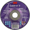 3M Cubitron 3 Depressed Center Grinding Wheel, 90007, 36+, T27, 5 in x 1/4 in x 7/8 in, Pack of 10, ANSI, Precision Shaped Grain, Beveling, Weld Grinding, Heavy Deburring, Slag Removal