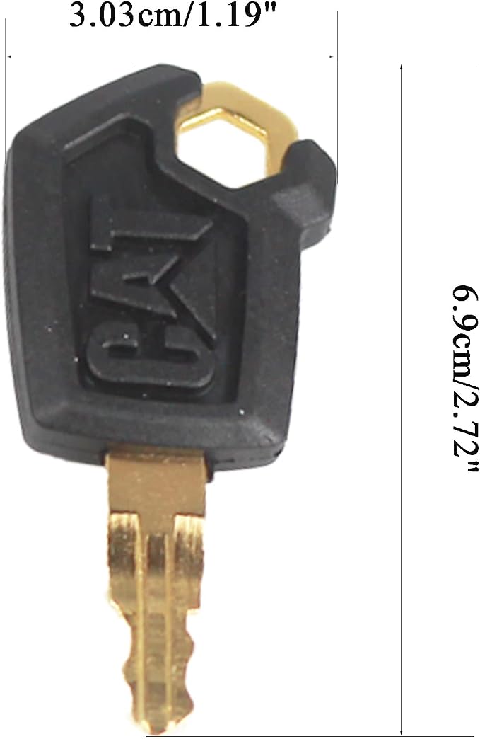 Cat Keys Replacement for Cater-Pillar Heavy Equipment 5P8500 (Pack of 10)