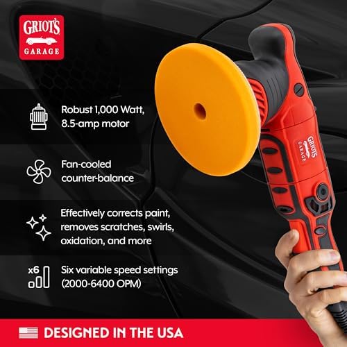 Griot's Garage G9 Random Orbital with Ceramic All-in-One Car Wax, 8 oz
