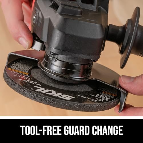 SKIL PWR CORE 20V Brushless 4-1/2 In. Angle Grinder Kit, includes 2.0Ah Battery and 20V Standard Charger - AG2990B-10