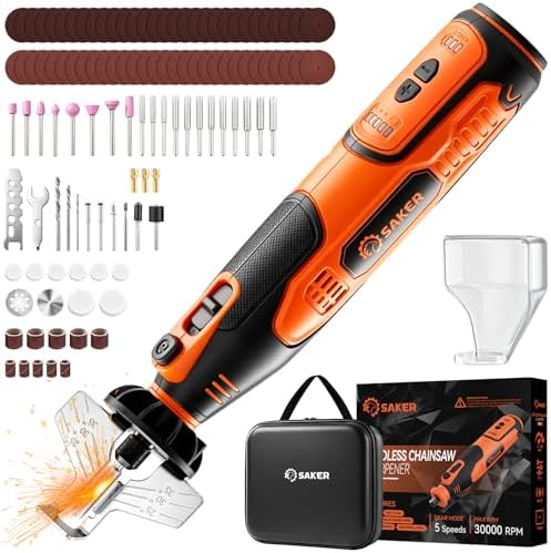 Saker Electric Chainsaw Sharpener Kit,Chain Saw Sharpener Tool