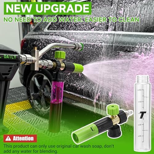 Tool Daily Pressure Washer Short Gun with Mini Foam Cannon Dual Connector