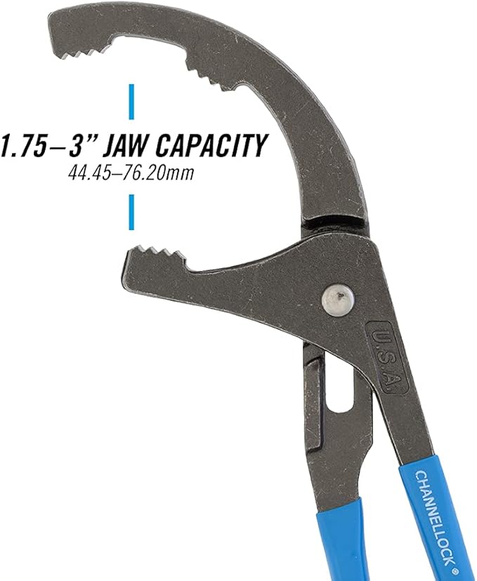 Channellock Oil Filter and PVC Plier 209 - Adjustable 4 Position Grip - 9-Inch