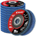EZARC Zirconia Flap Discs 120 Grit, 4-1/2 x 7/8-Inch, Type 29, 12-Pack