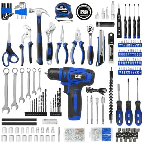 Prostormer 369-Piece Drill Tool Sets Combo Kit, Blue