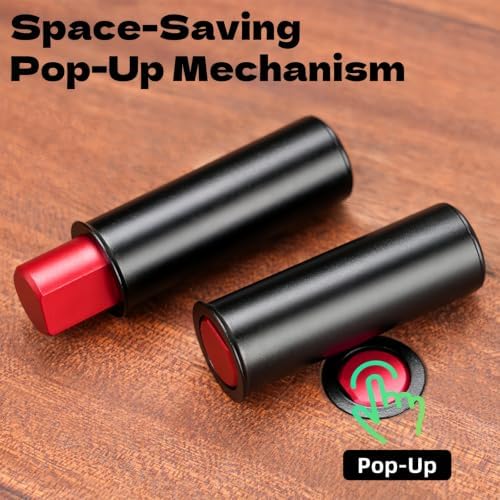 19mm Pop-Up Bench Dog Woodworking Bench Dog Clamp Poping Up Table Baffle Plate Planing Stopper Limit Block for MFT Tables and DIY Projects 4Pcs