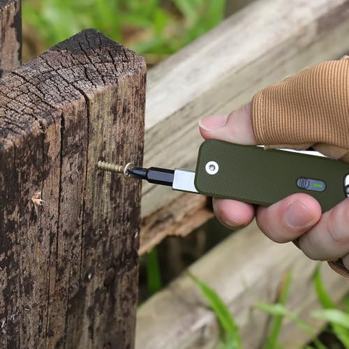 ROXON S503G Flex Companion 9 in 1 Modular EDC Tool D2 Pocket Knife (Green)