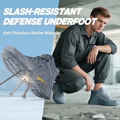 Steel Toe Shoes for Men Puncture Resistant Mens Safety Work Shoes