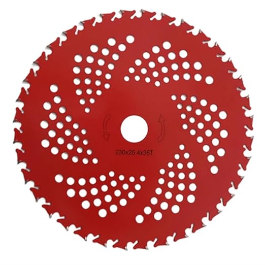 10" 3T Carbon Steel Brush Cutter Weed Eater Blades + 9" x 36 Teeth Carbide Tip Brush Cutter Blades Kit with Universal Adapter Kit and 4 Round Files