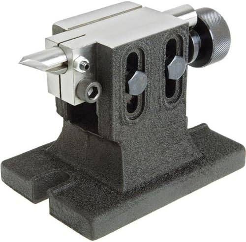 Cast Iron Tailstock for HV4, HV5 & HV6 Rotary Tables – Heavy-Duty Tailstock for Milling & Engineering Machines | Adjustable Centre Height 80–105mm | Robust Precision Alignment Tool