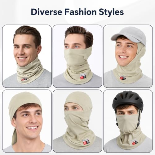 Fullsheild FR Balaclava CAT2 7oz Flame-Retardant Cotton Face Mask, NFPA2112