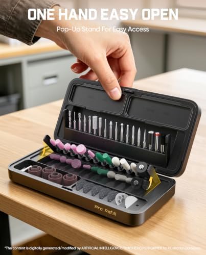 Fanttik Pro Refill 57Pcs 1/8" Rotary Tool Accessories Kit Bits for F2 Pro