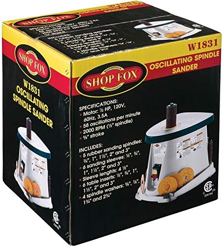 Shop Fox W1831 1/2 HP Single Phase Oscillating Spindle Sander