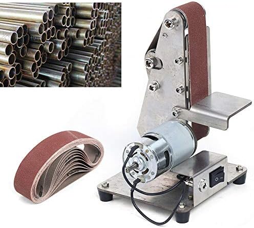 Mini Electric Belt Sander DIY Polishing Grinder Sharpener Machine Ac 110V 100W 775/895 Spindle Motor (775 Motor)