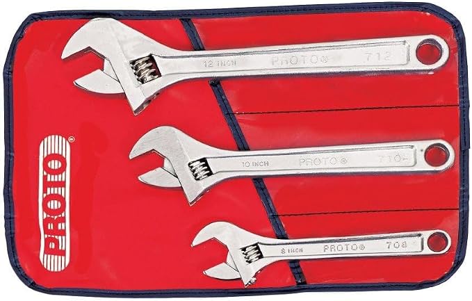 Proto J795A 3 PIECE ADJUSTABLE WRENCH SET
