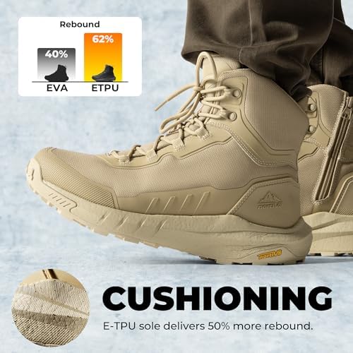 NORTIV 8 Men's Tactical Hiking Boots Lightweight Cushion