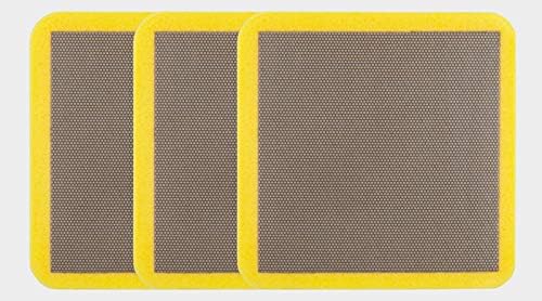 KGS Diamond PRO-PAD Hand Polishing 75x75x10 mm (3 Pack, Grit 400 (Yellow))
