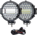 7 Inch Round LED Offroad Light Pods 201W Auxiliary Driving Work Fog Lights