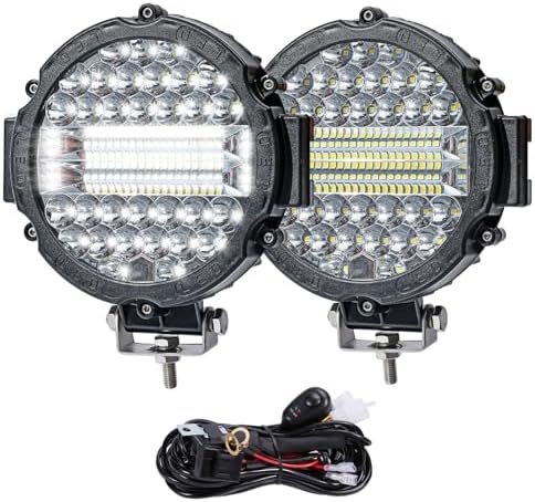 7 Inch Round LED Offroad Light Pods 201W Auxiliary Driving Work Fog Lights