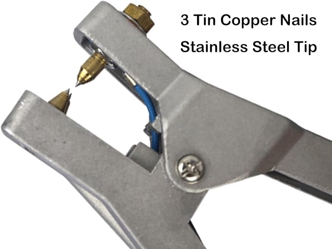 Ground Cable Clamp, 16.4ft Coiled Grounding Cable, Aluminum Alloy Anti Static Grounding Clamp, 3 Copper Nails, Clamps 23mm, for Gas Station Oil Depot Tank Chemical Plant
