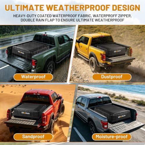 26 Cubic Feet Truck Bed Cargo Bag, Waterproof with Heavy Duty PVC